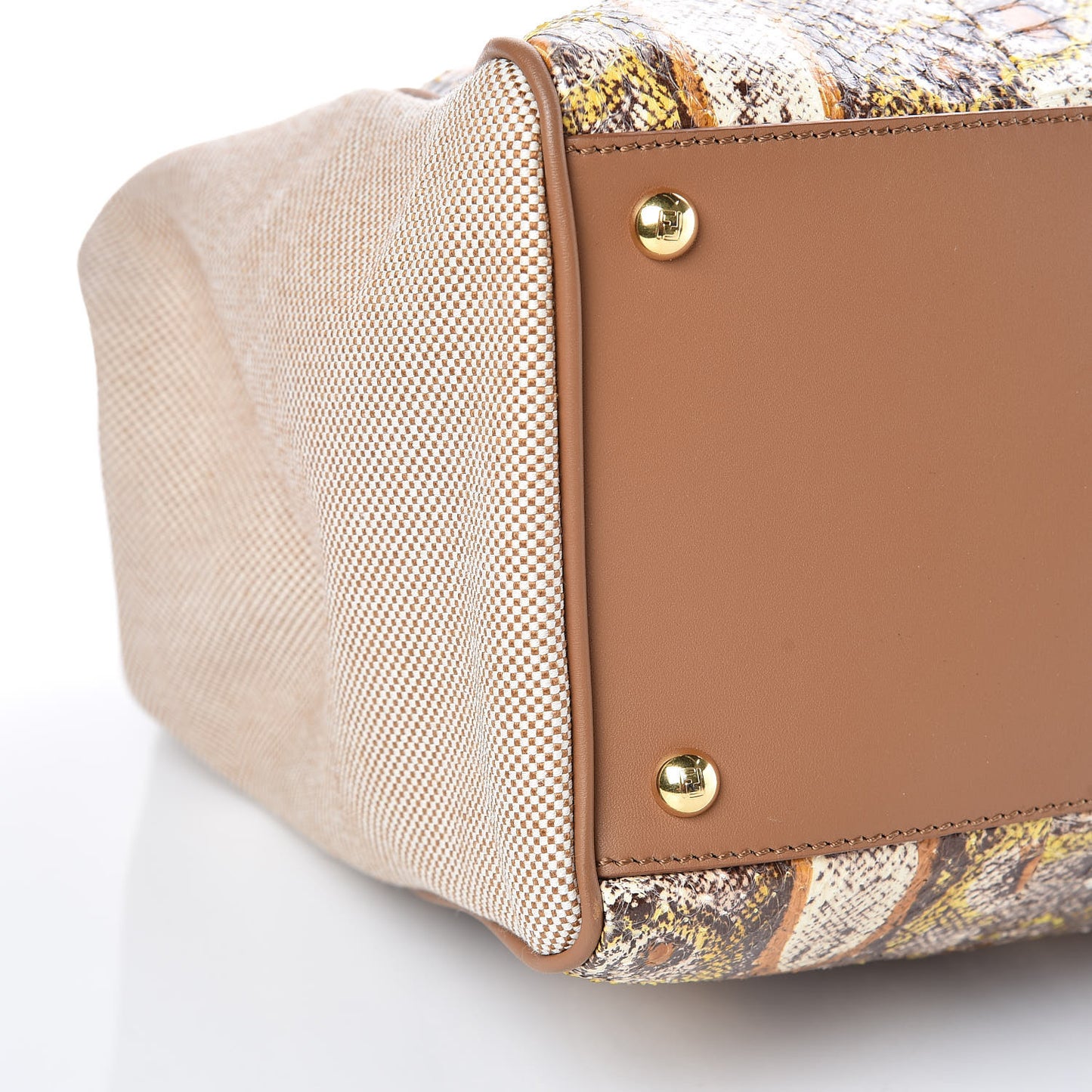 Snakeskin Large 2Jours Tote Natural Multicolor