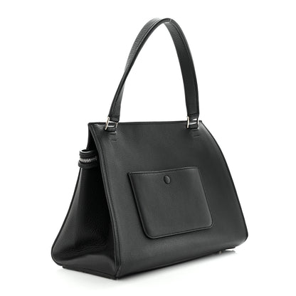Celine Supple Calfskin Medium Edge Shoulder Bag Black 3 of 13