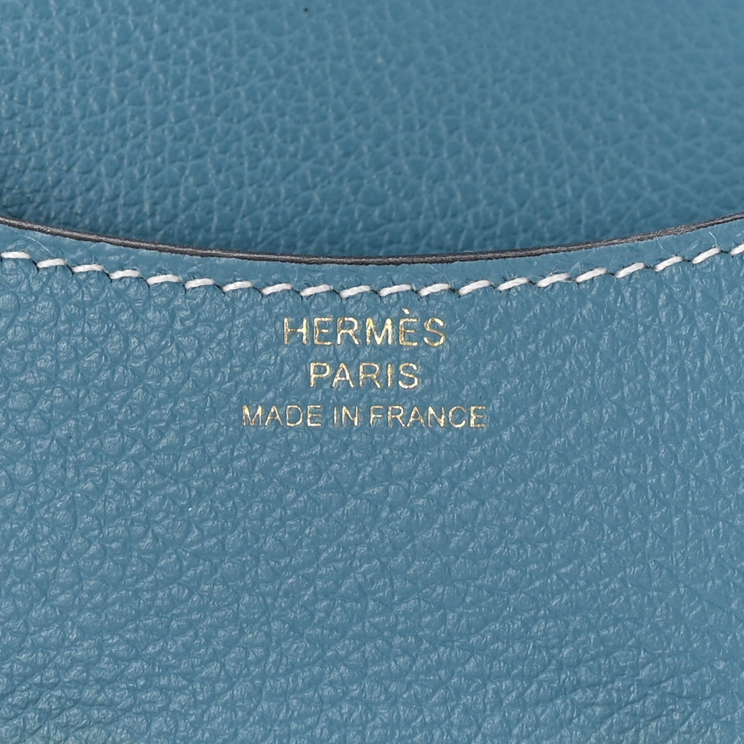 Hermes Evercolor Constance Slim Wallet Blue Jean 7 of 9