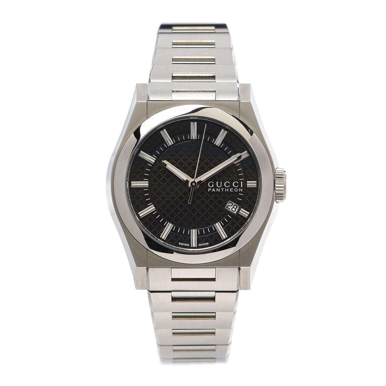 Gucci Stainless Steel 36mm Pantheon Quartz Watch Black 1 of 6