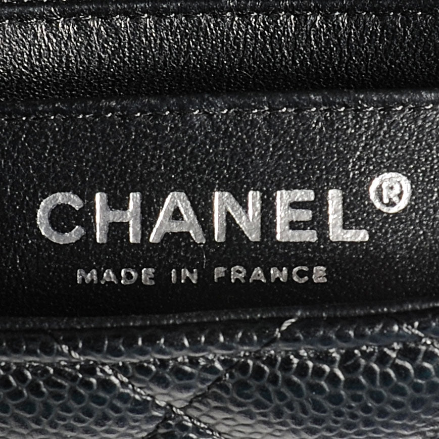 Caviar Quilted Mini Flap Bag Black