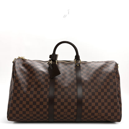 Louis Vuitton Damier Ebene Keepall Bandouliere 55 1 of 13