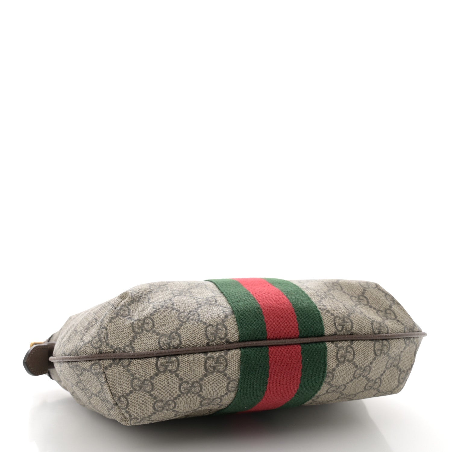 Gucci GG Supreme Monogram Web Small Ophidia Half Moon Hobo Brown 4 of 11