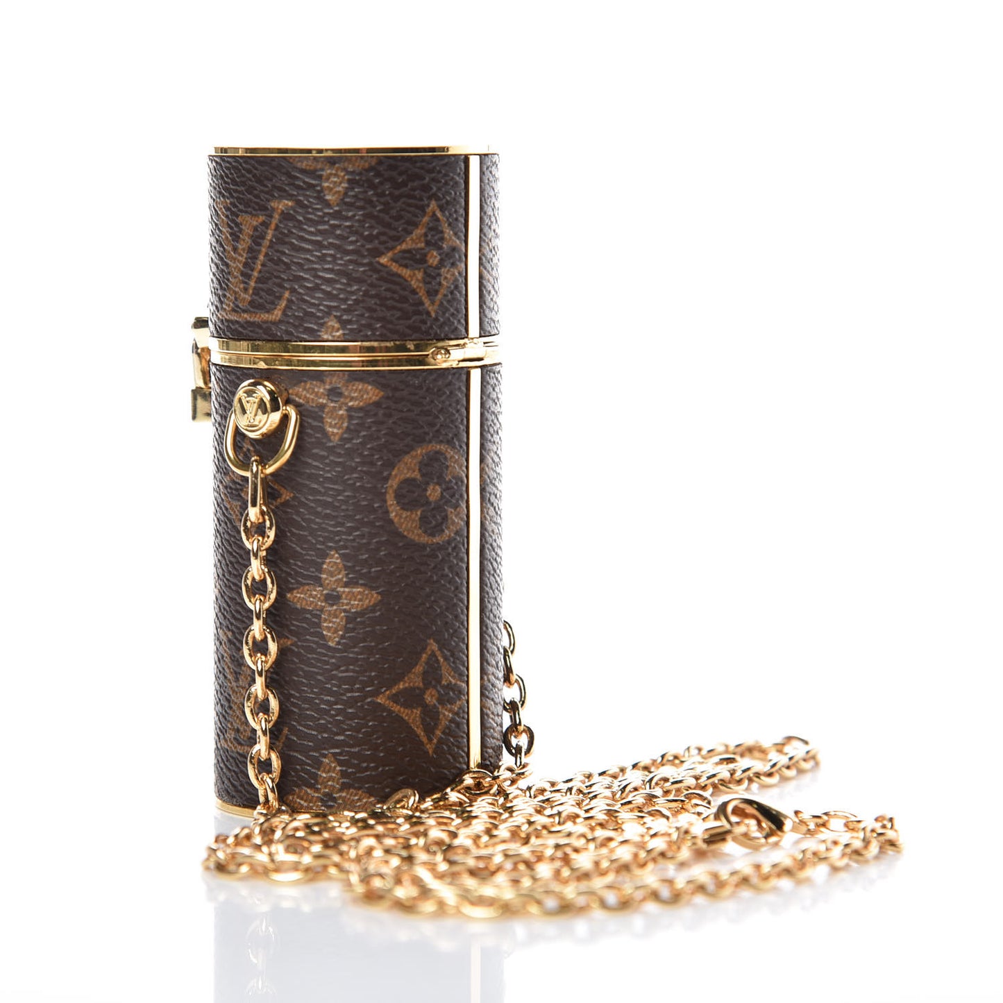 Monogram Chain Lipstick Case