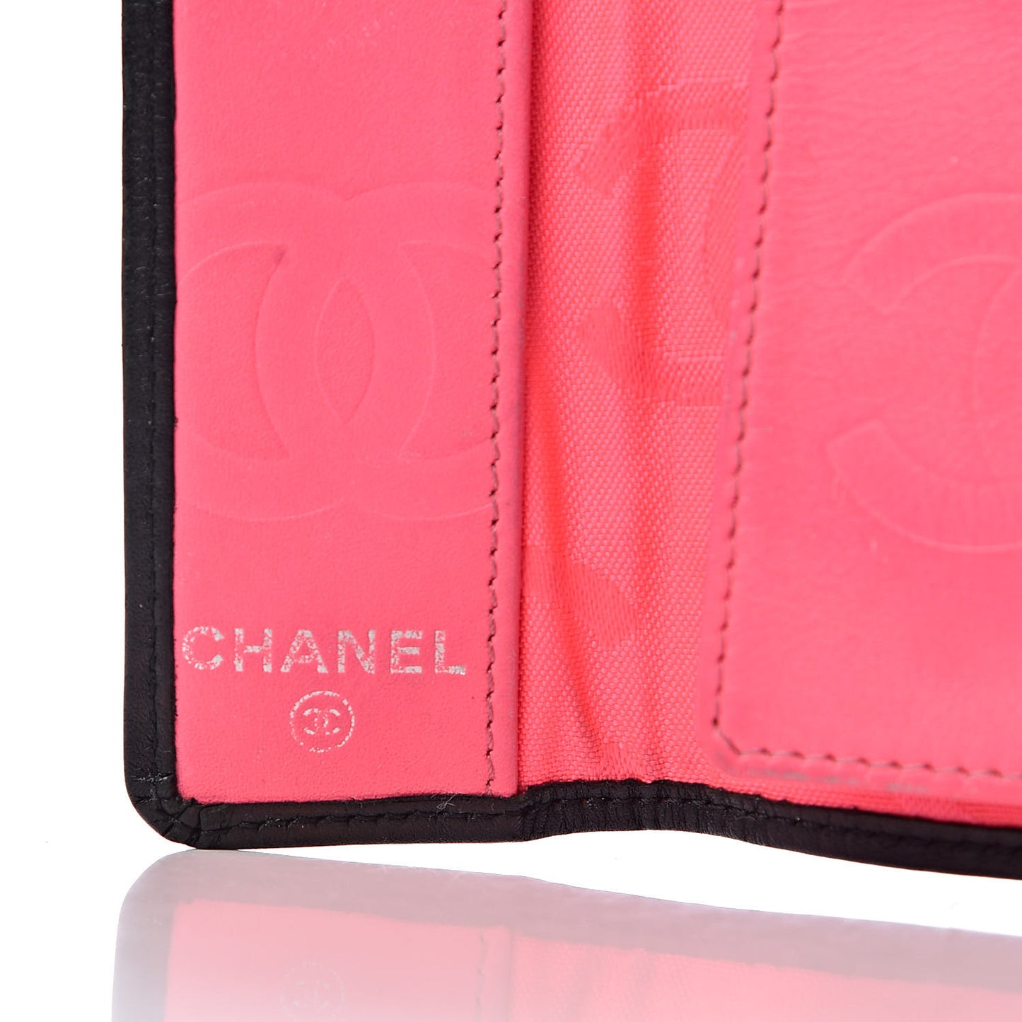 Calfskin Quilted Cambon 6 Key Holder Black