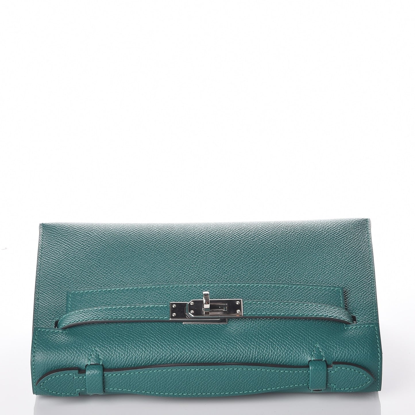 Epsom Kelly Pochette Clutch Malachite