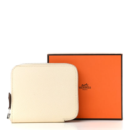 Hermes Epsom Silk'in Compact Wallet Nata 8 of 8