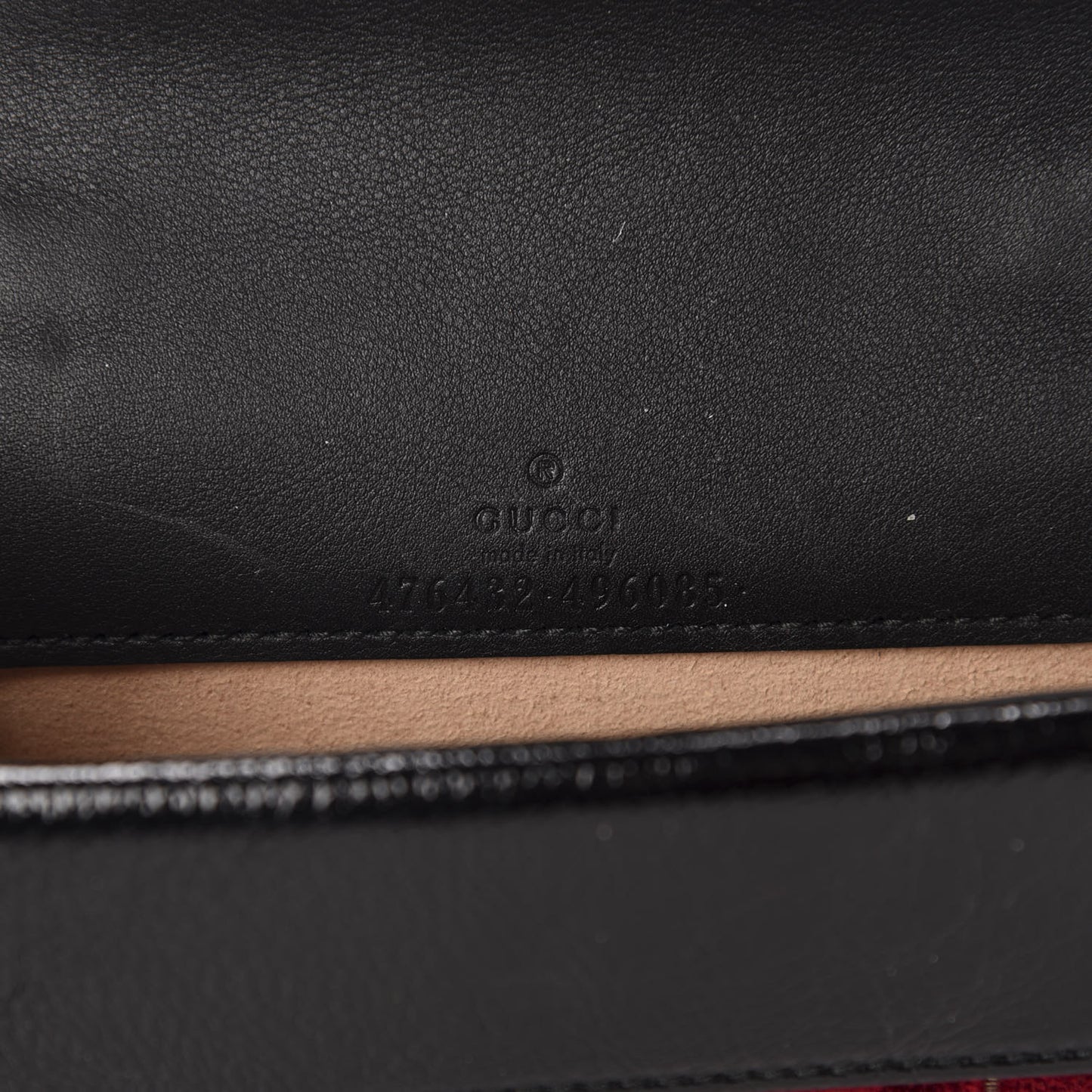 Velvet GG Monogram Super Mini Dionysus Shoulder Bag Red Cipria Black