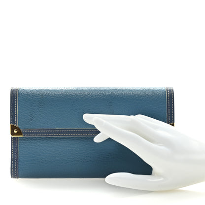 Louis Vuitton Suhali Porte Tresor International Wallet Blue 2 of 6