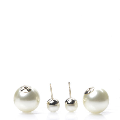 Christian Dior Pearl Mise En Dior Tribal Earrings 3 of 5