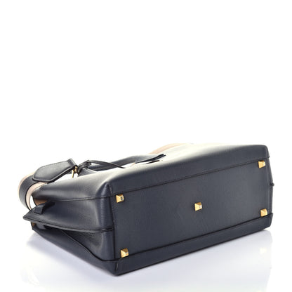 MCM Grained Calfskin Medium Milla Tote Phantom Grey 5 of 9