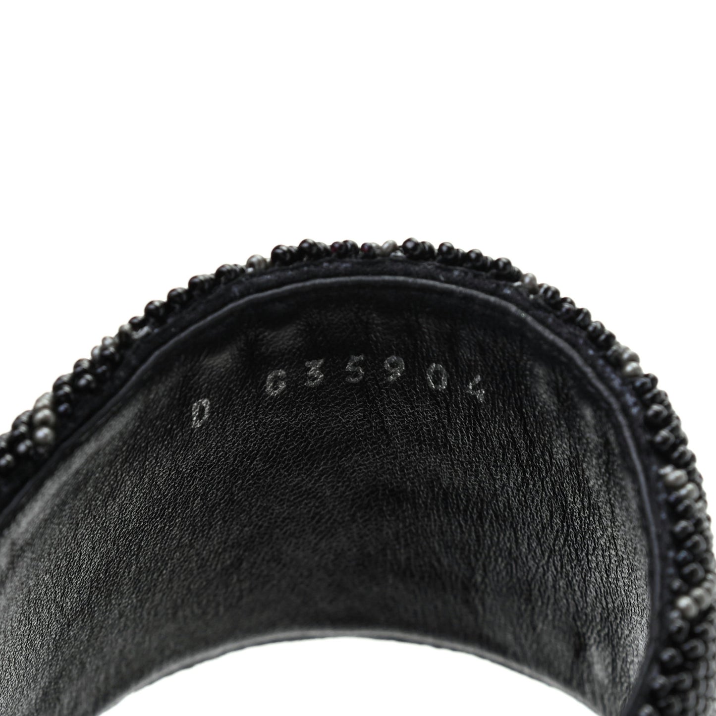 Pearl Embroidery CC Mules 36.5 Black