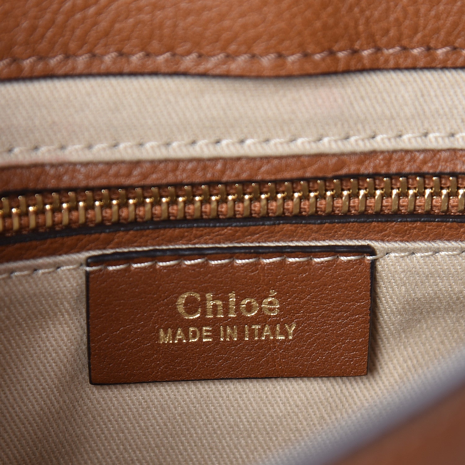Chloe Suede Calfskin Medium Faye Backpack Tan 7 of 11