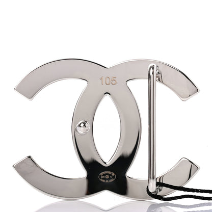 Chanel Patent Calfskin CC Reversible Belt 105 Black White 5 of 5