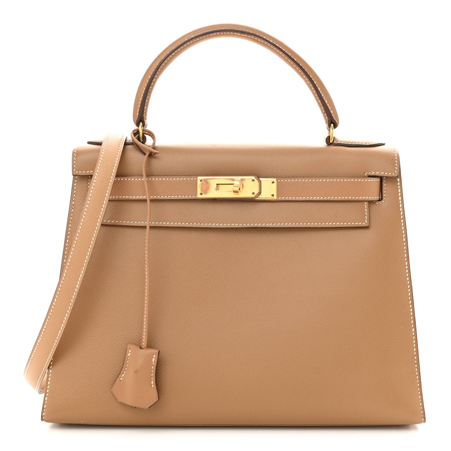 Hermes Courchevel Kelly Sellier 28 Tabac Camel 1 of 10