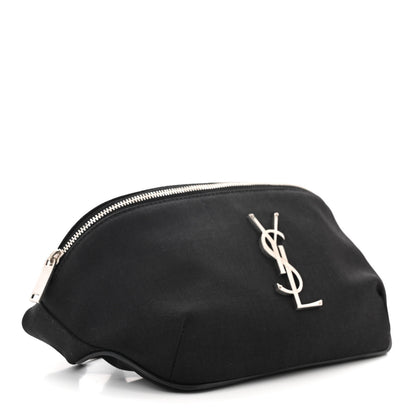 Saint Laurent Canvas Monogram Belt Bag Black 4 of 11