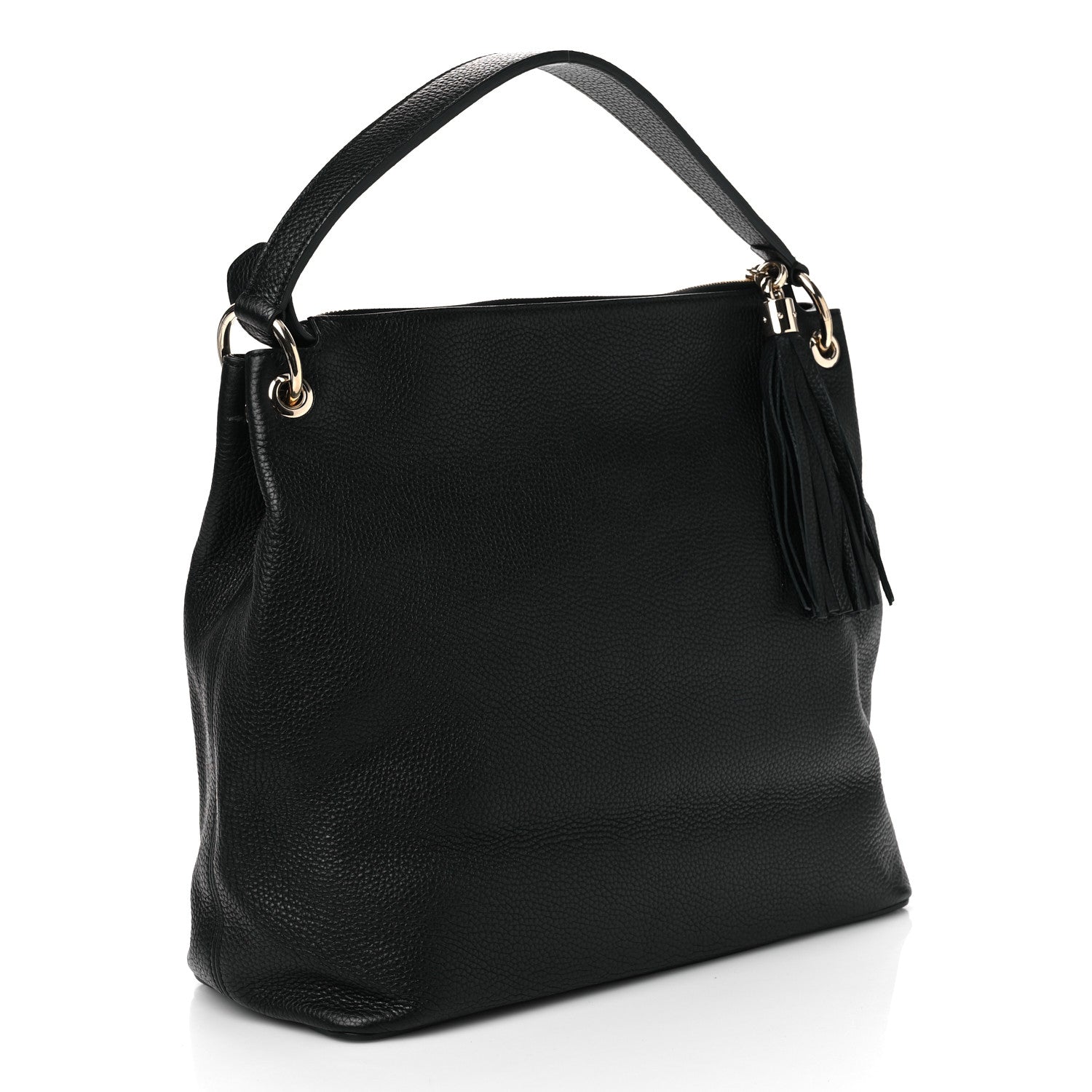 Gucci Pebbled Calfskin Large Soho Hobo Black 2 of 10