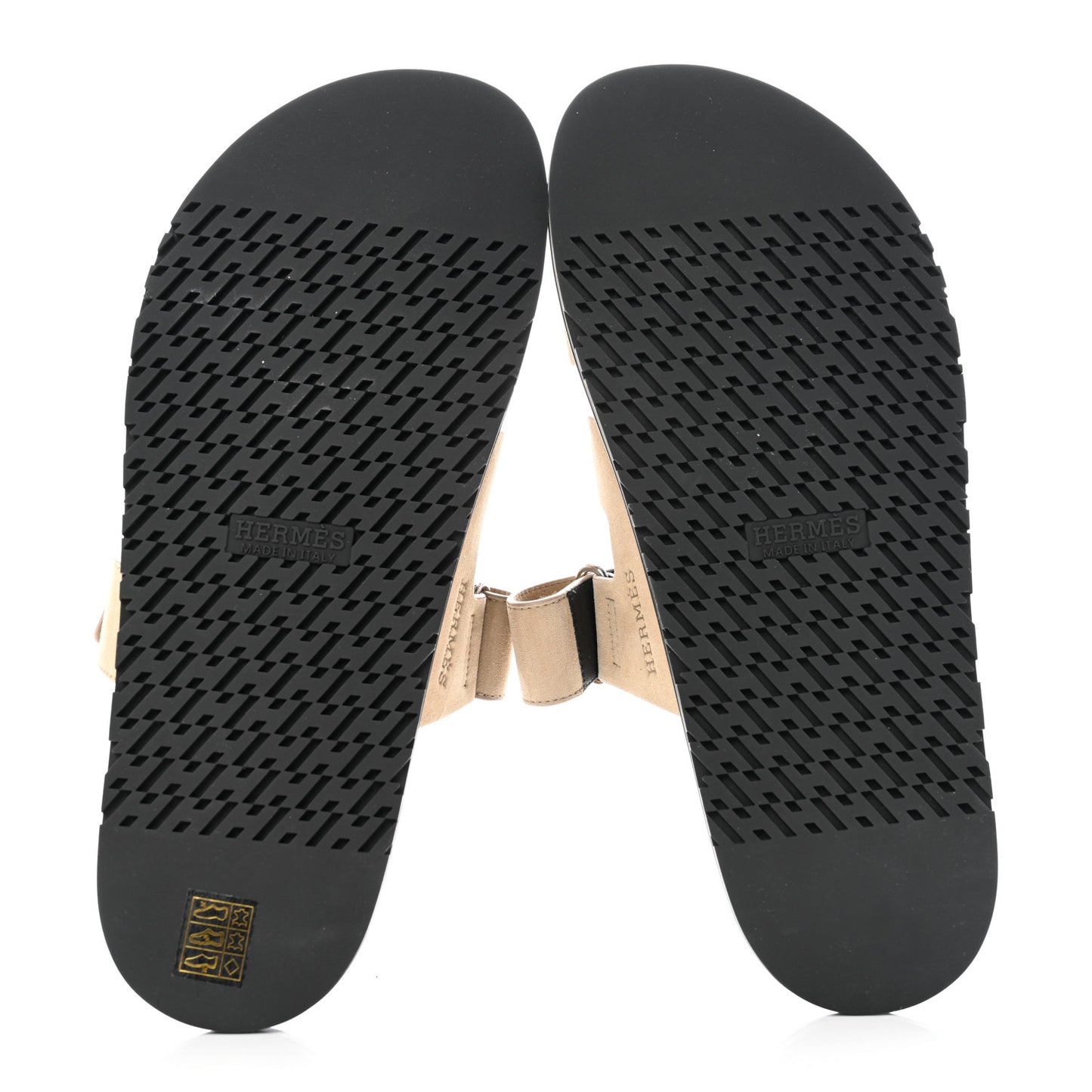 Suede Goatskin Mens Chypre Sandals 43.5 Beige Argile