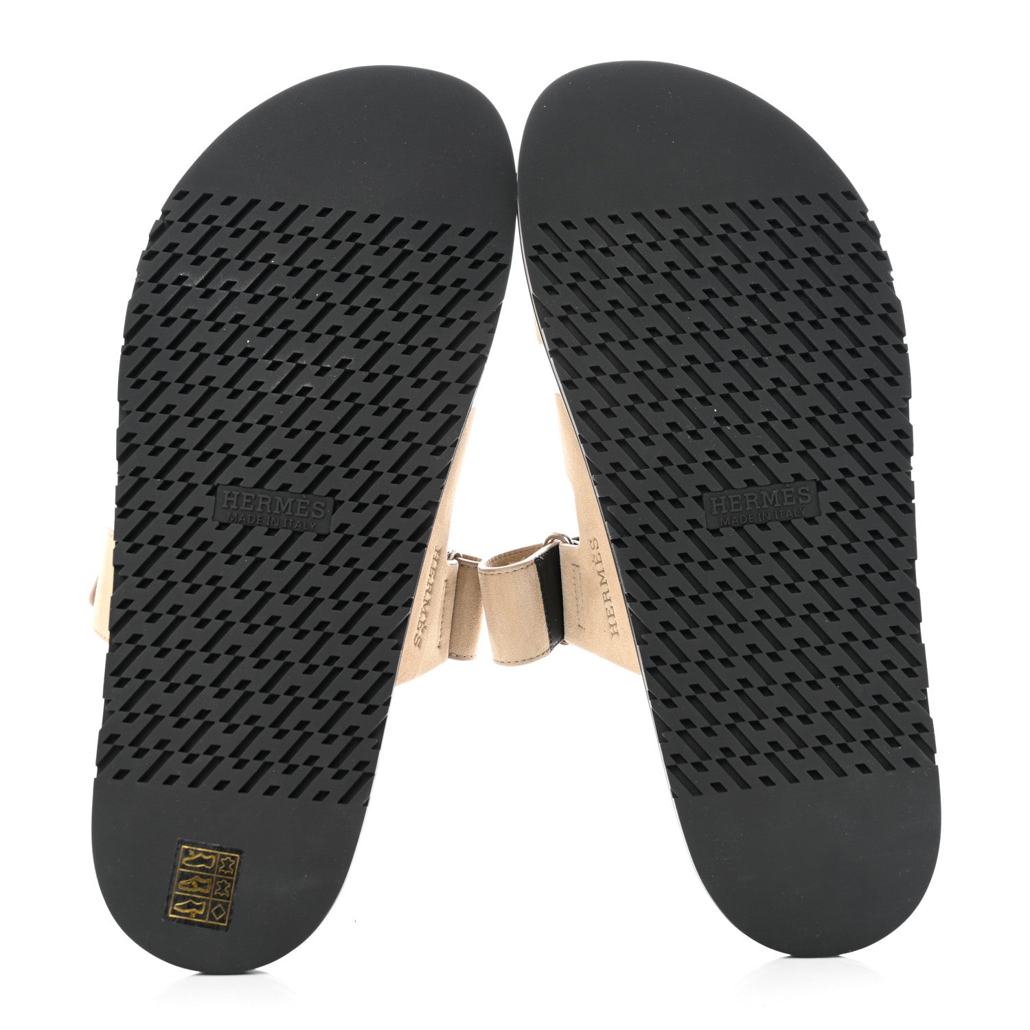Hermes Suede Goatskin Mens Chypre Sandals 43.5 Beige Argile 5 of 9