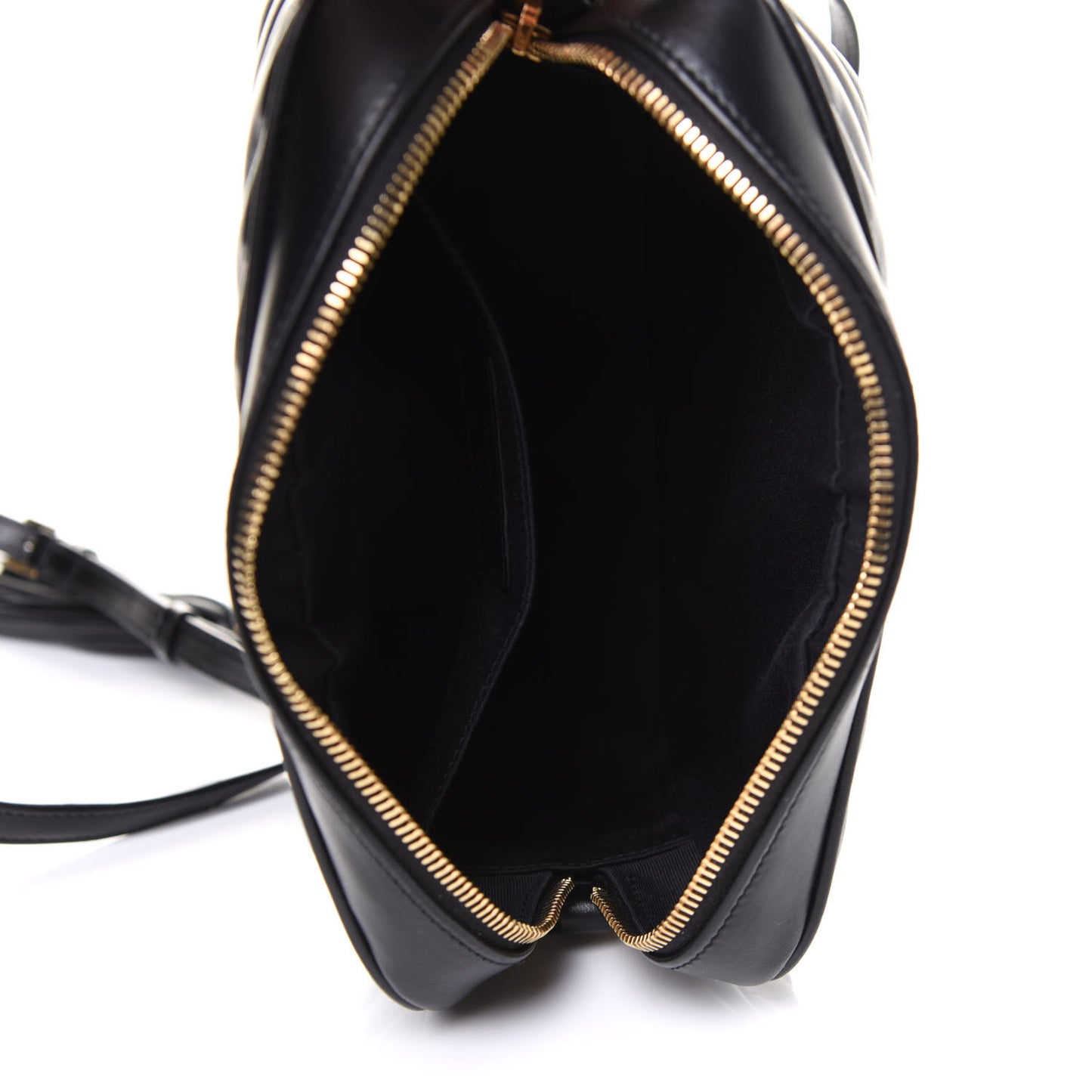 Calfskin Matelasse Monogram Lou Camera Bag Black