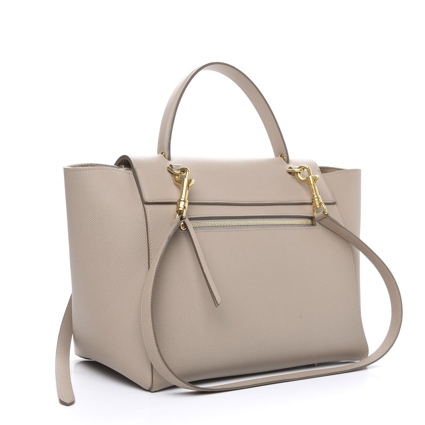 Grained Calfskin Mini Belt Bag Light Taupe