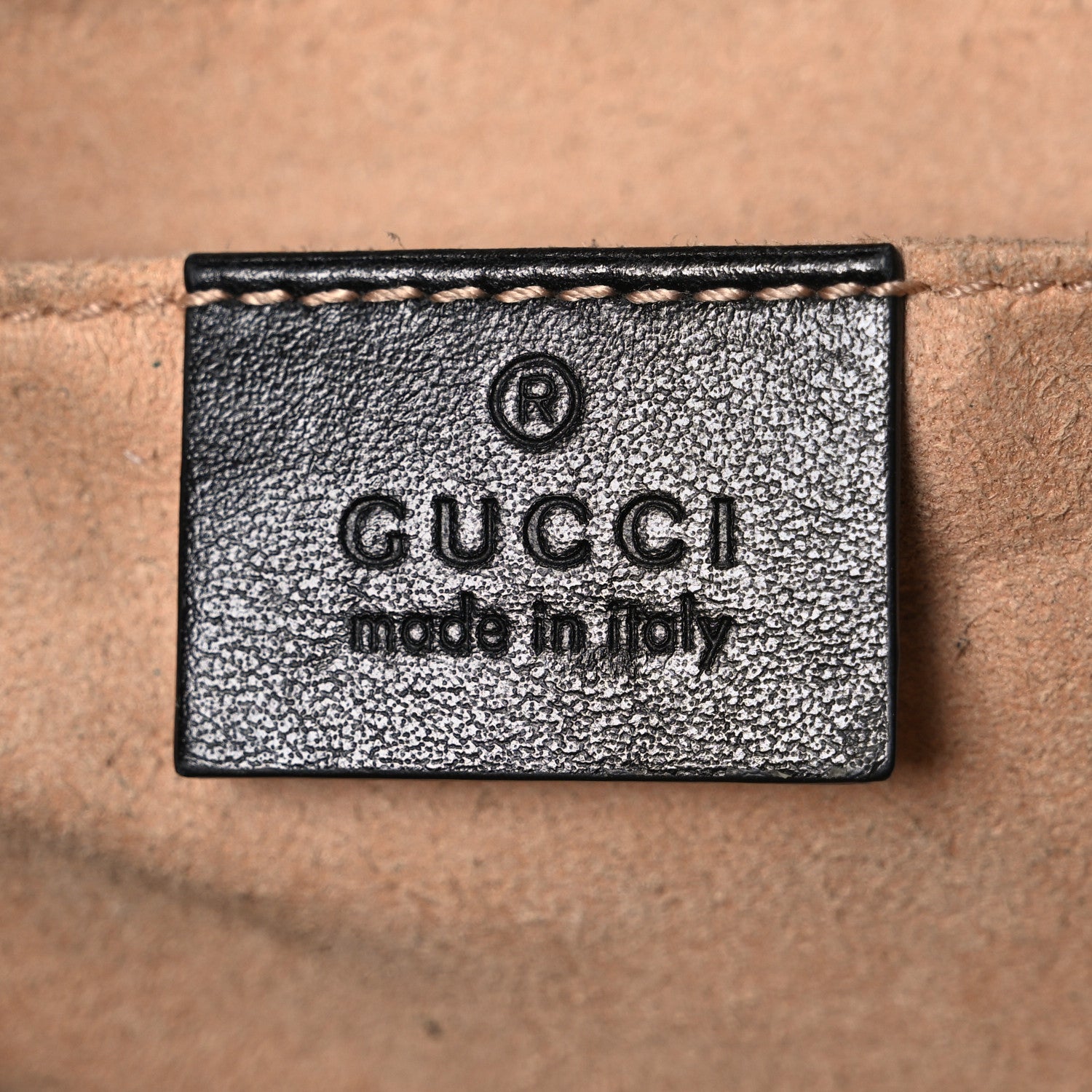 Gucci Calfskin Matelasse Small GG Marmont Chain Shoulder Bag Black 5 of 13