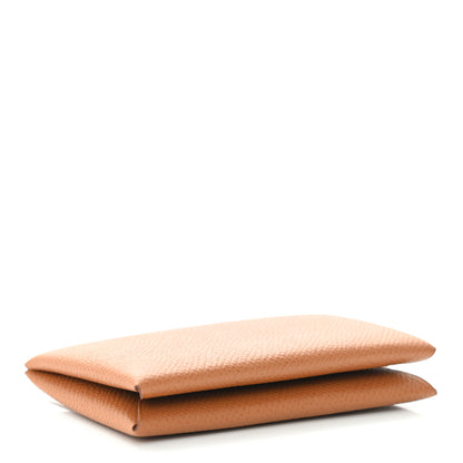 Hermes Epsom Calvi Card Case Gold 4 of 7