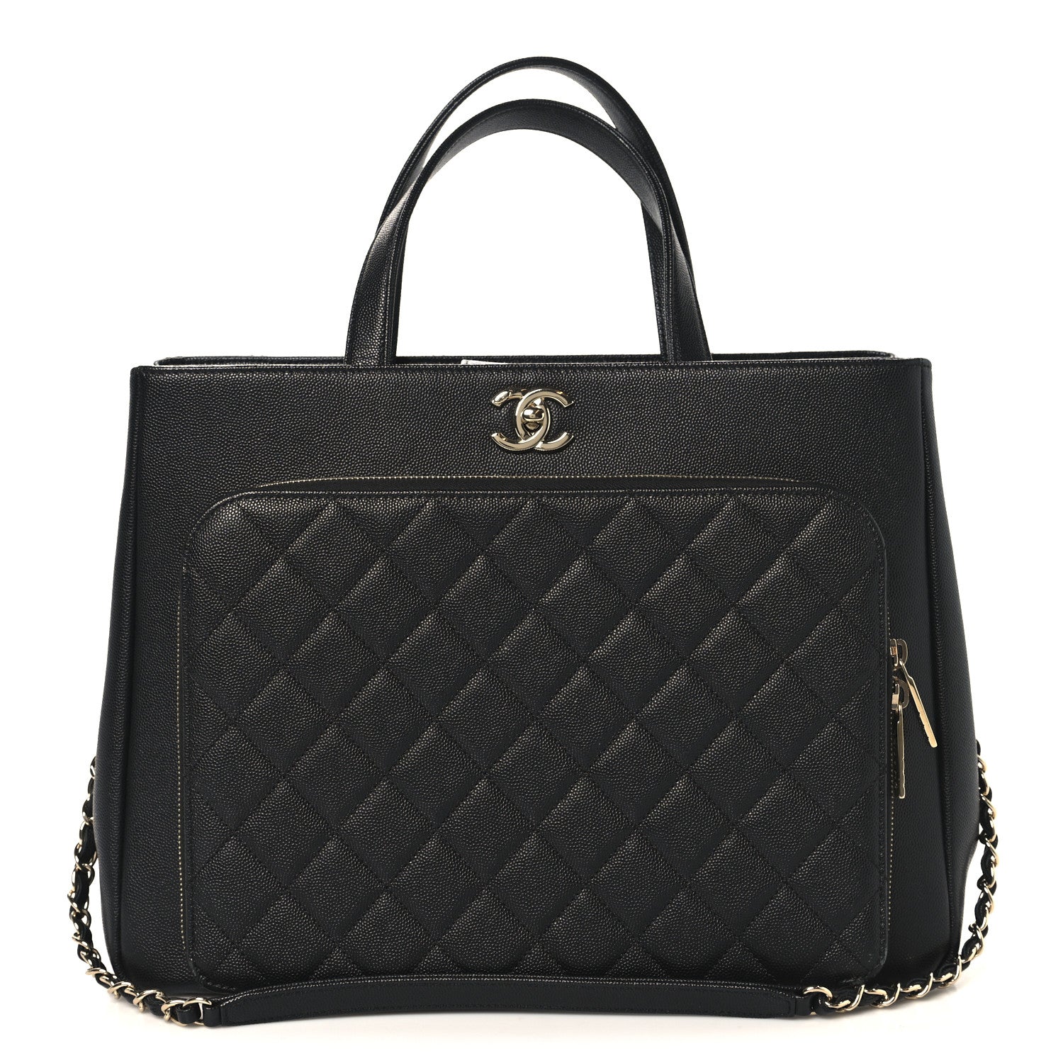 Chanel Caviar Quilted Large Business Affinity Shopping Bag Black 1 of 11