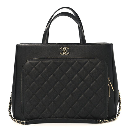 Chanel Caviar Quilted Large Business Affinity Shopping Bag Black 1 of 11