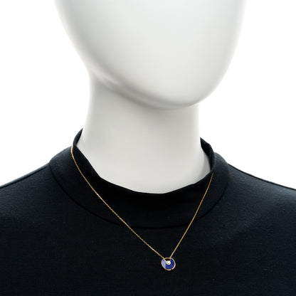 Cartier 18K Yellow Gold Diamond Lapis Lazuli XS Amulette de Cartier Pendant Necklace 2 of 4