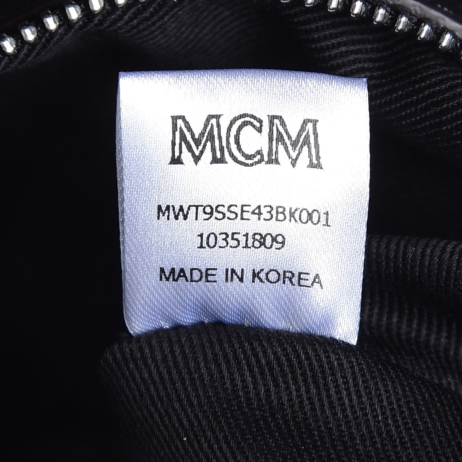 MCM Calfskin Ottomar Monogram Large Essential Tote Black 8 of 13