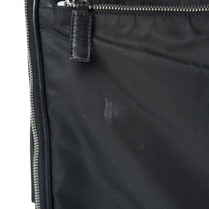 Prada Tessuto Nylon Saffiano Trolley Luggage Black 25 of 32