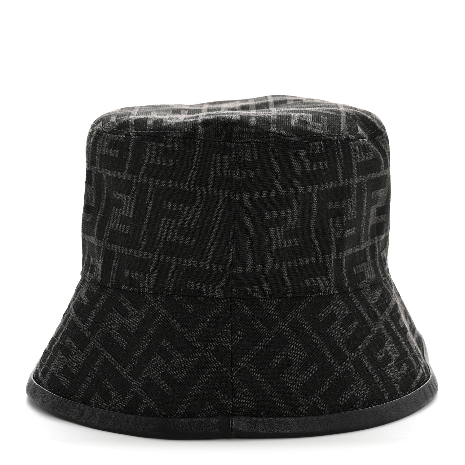 Fendi Fabric Jacquard FF Bucket Hat L Black 5 of 17