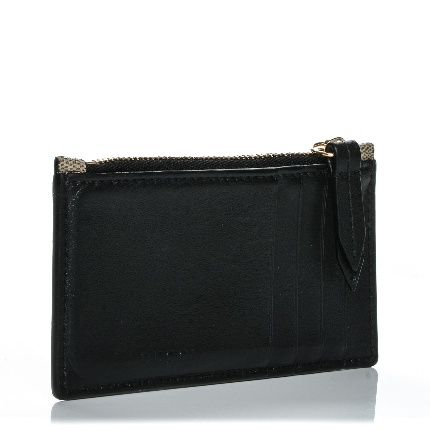 Gucci GG Supreme Monogram Coin Case Card Holder Black 3 of 7