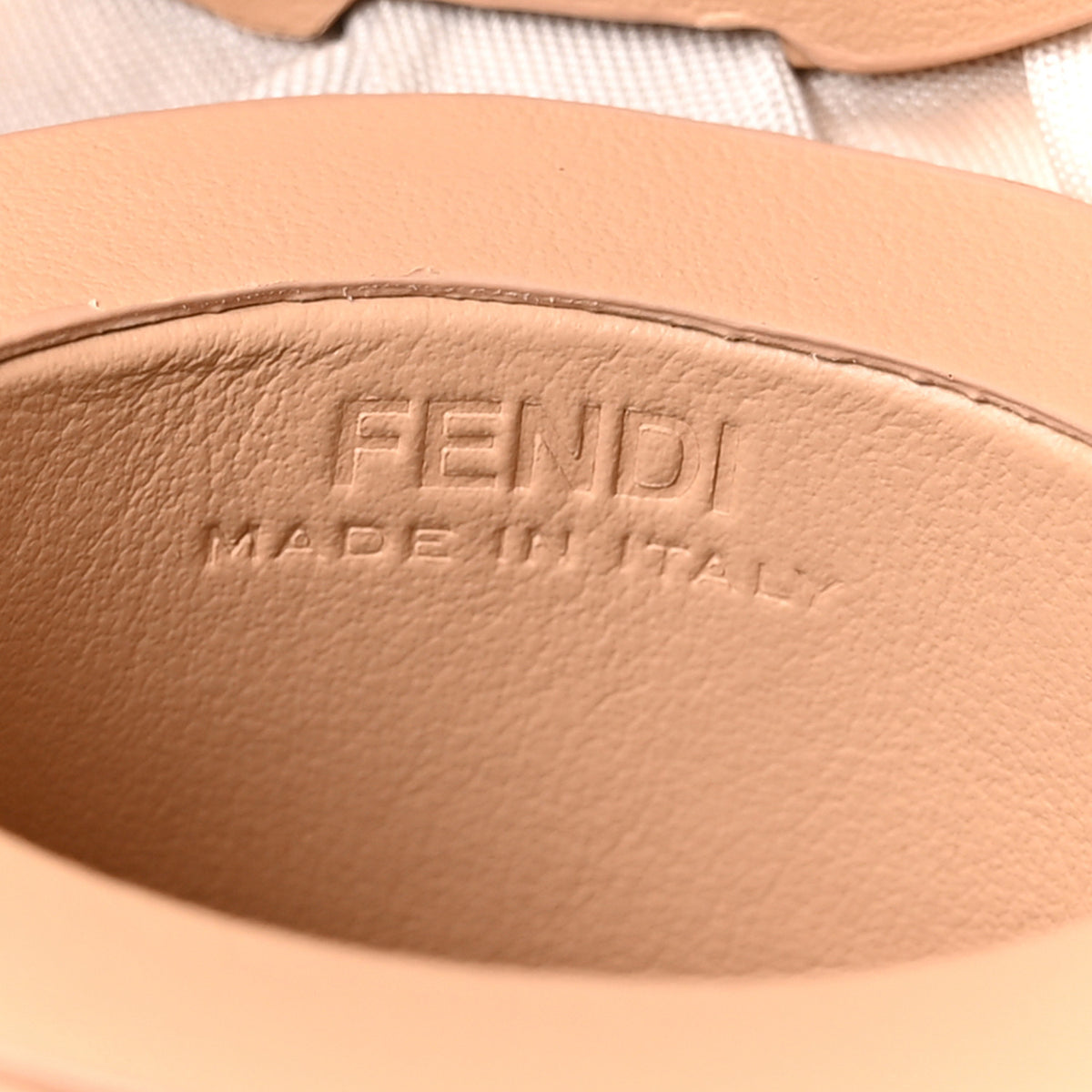 Fendi Calfskin Miele Bag Charm Beige 4 of 4