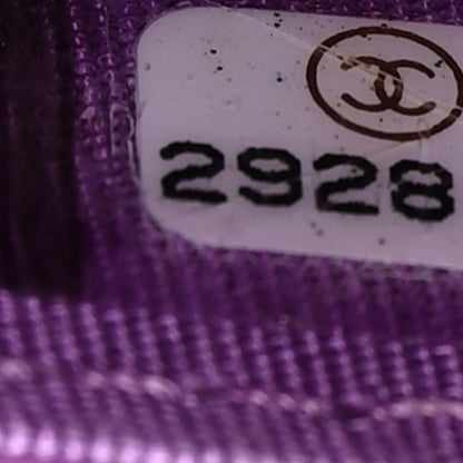 Chanel Caviar Quilted Boy Flap Card Holder Purple 8 of 9