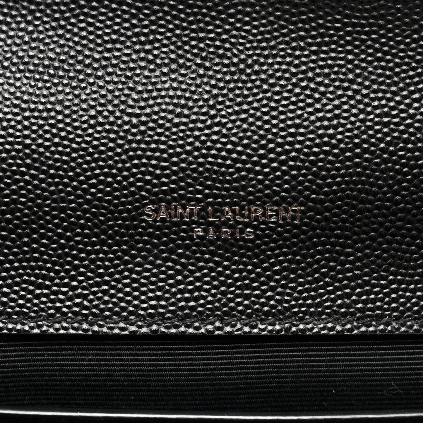Grain De Poudre Textured Mixed Matelasse Triquilt Medium Monogram Monochrome Satchel Black