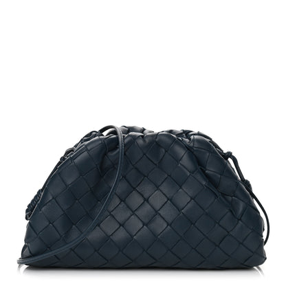 Bottega Veneta Nappa Intrecciato The Mini Pouch Deep Blue 1 of 9
