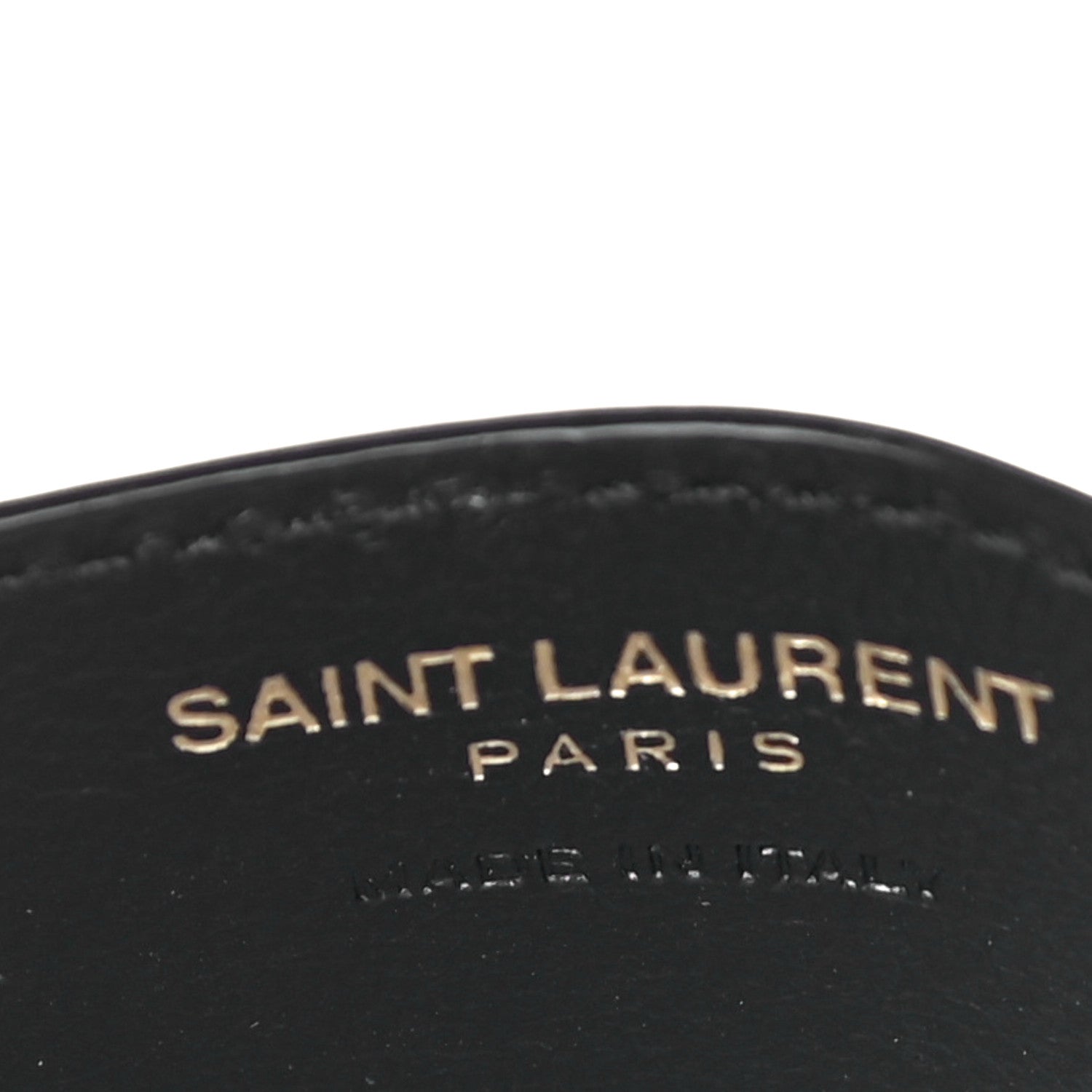 Saint Laurent Calfskin Heart Print Monogram Credit Card Case Black Red 6 of 12