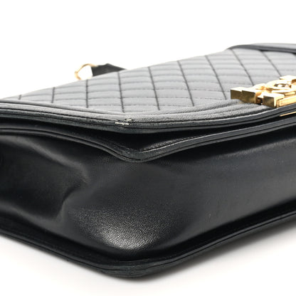 Chanel Lambskin Quilted New Medium Boy Flap Black 9 of 13