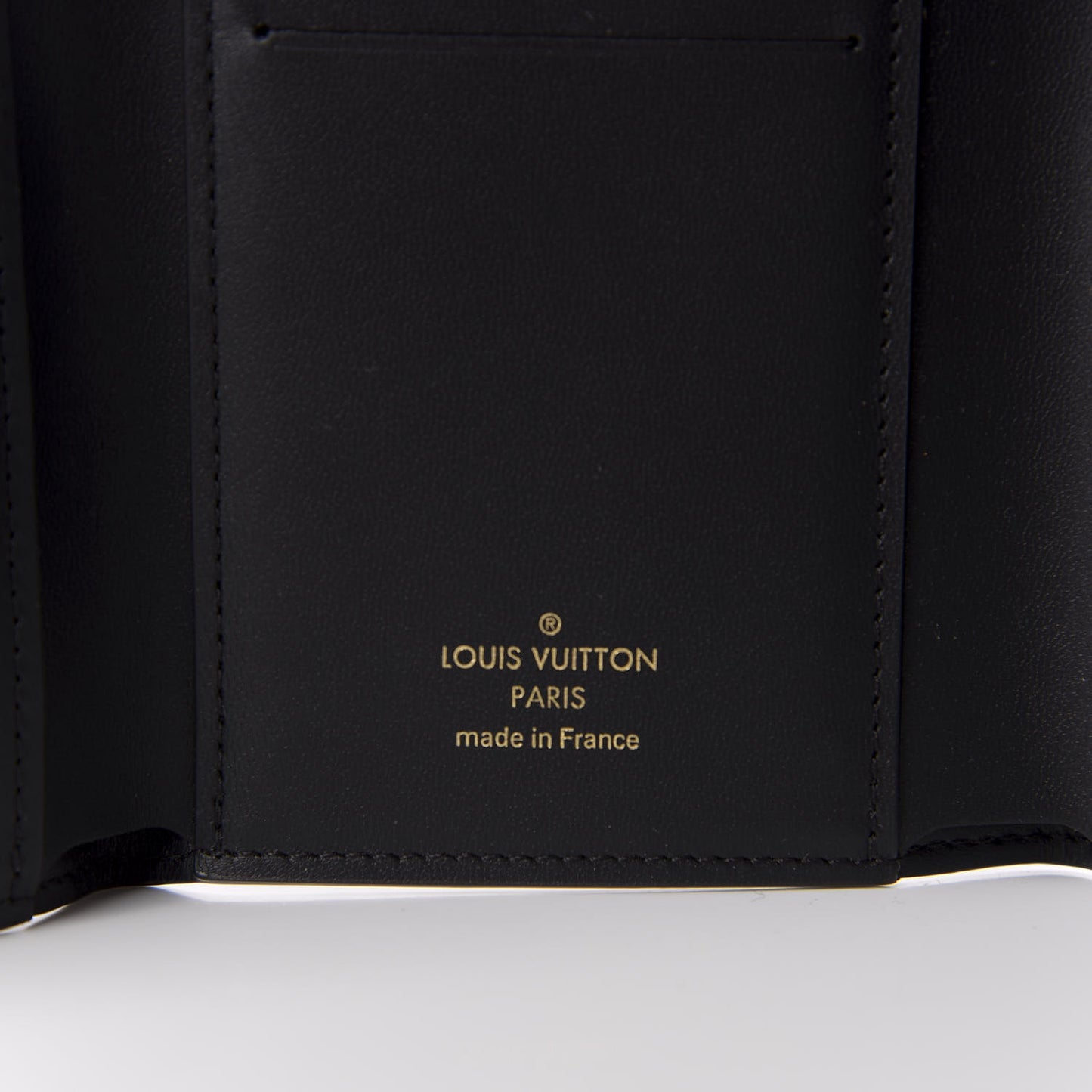 Monogram Flower Lock Compact Wallet Black
