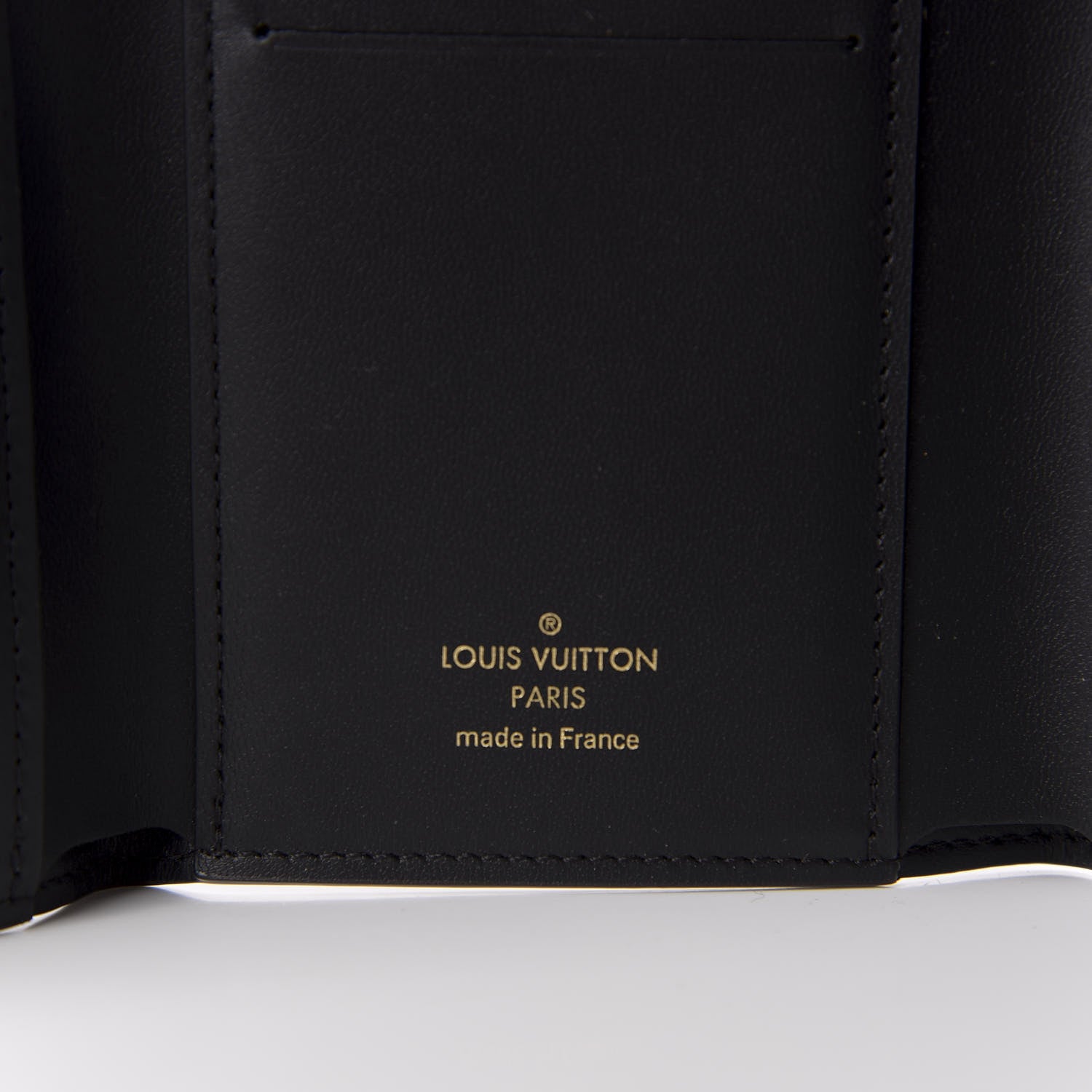 Louis Vuitton Monogram Flower Lock Compact Wallet Black 6 of 8