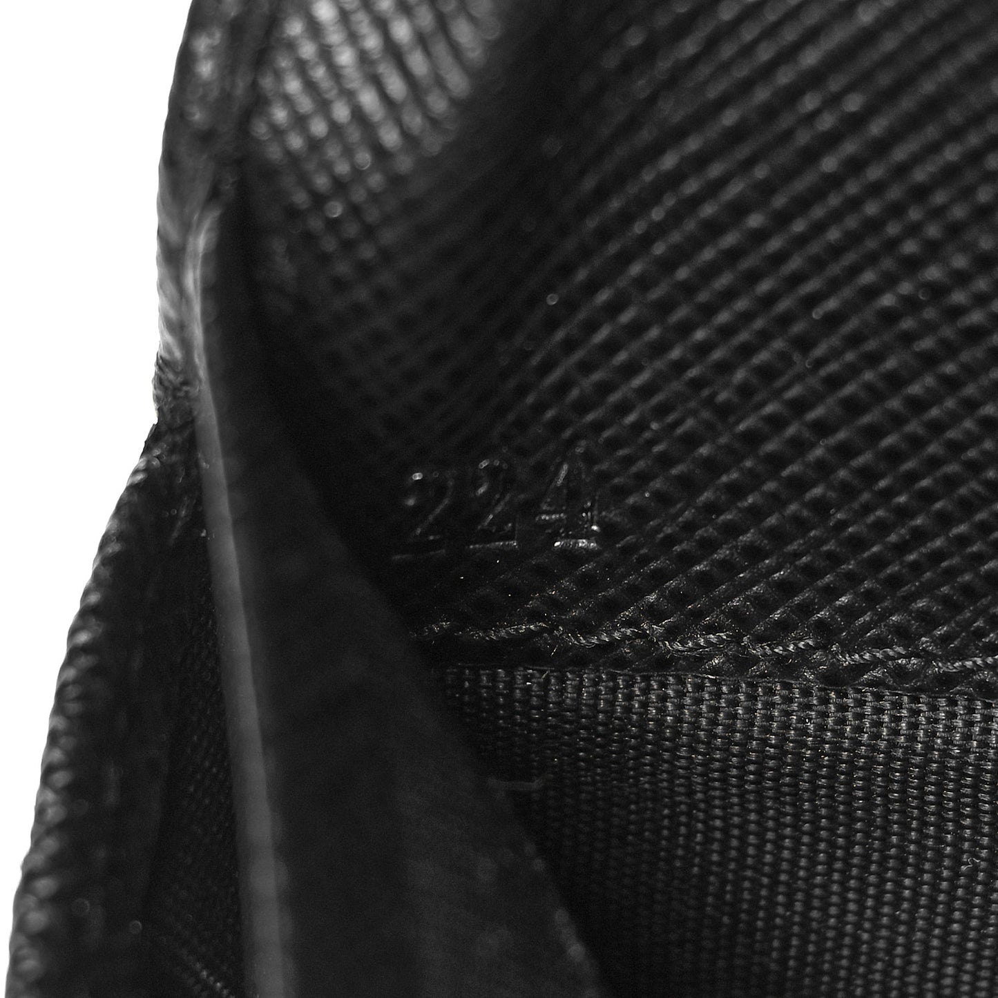 Saffiano Zip Around Wallet Black