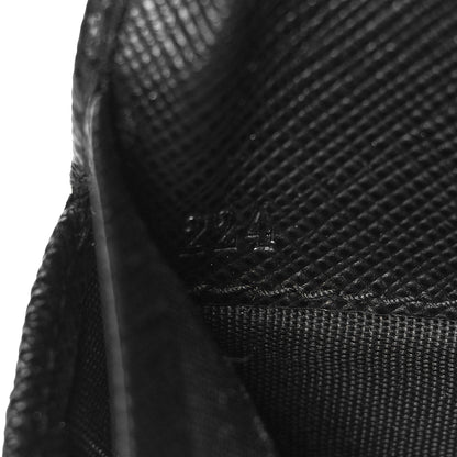 Prada Saffiano Zip Around Wallet Black 7 of 8
