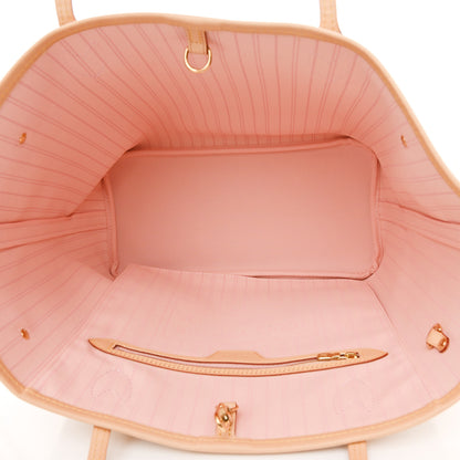Louis Vuitton Damier Azur Neo Neverfull MM Rose Ballerine 5 of 9