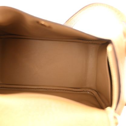 Hermes Taurillon Clemence Mini Lindy 20 Biscuit 5 of 11