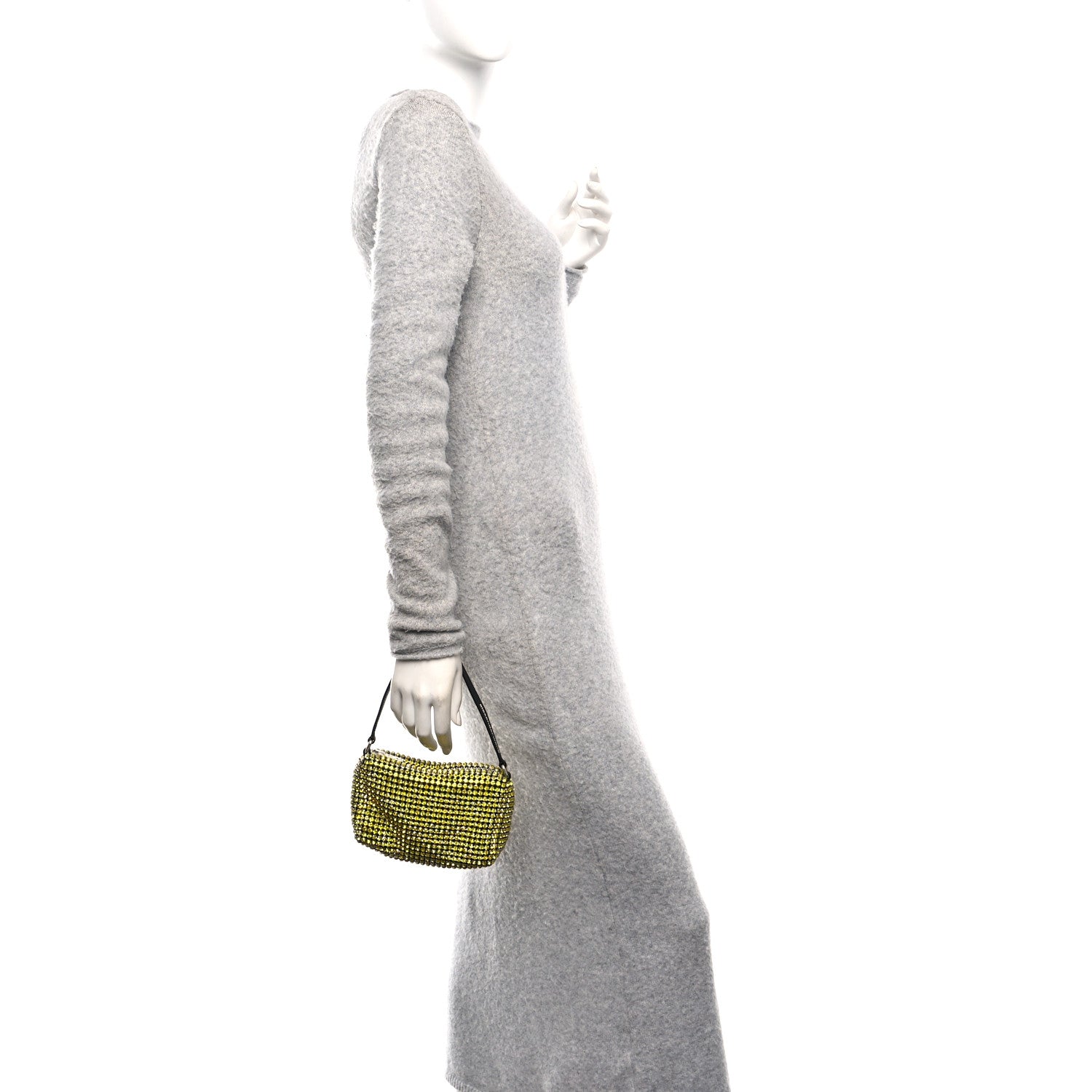 Alexander Wang Mesh Crystal Rhinestone Mini Heiress Pouch