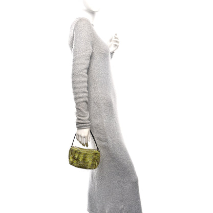 Alexander Wang Mesh Crystal Rhinestone Mini Heiress Pouch Porcelain 3 of 10