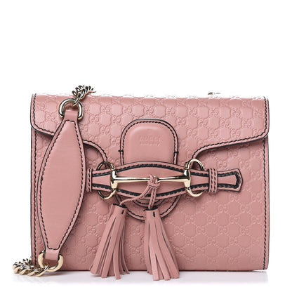Gucci Microguccissima Mini Emily Shoulder Bag Soft Pink 1 of 11