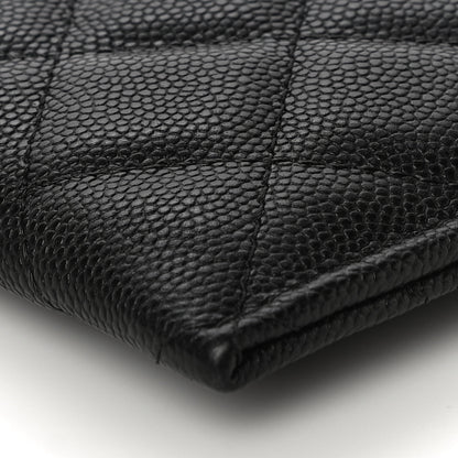 Chanel Caviar Quilted Classic Zip Pouch Black 10 of 11